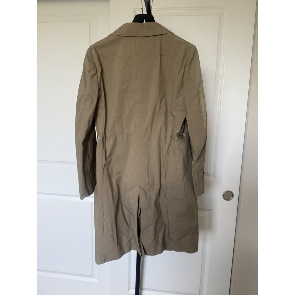 Jil Sander Coat IT 36 US 0–2 Tan Beige Minimalist Trench Coat Quiet Luxury Italy - Picture 3 of 6